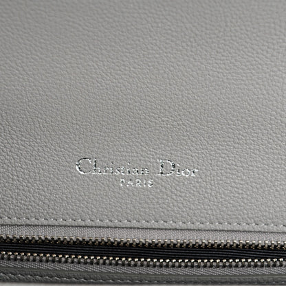 Christian Dior Grained Calfskin Medium Diorama Flap Bag Grey 5 of 8