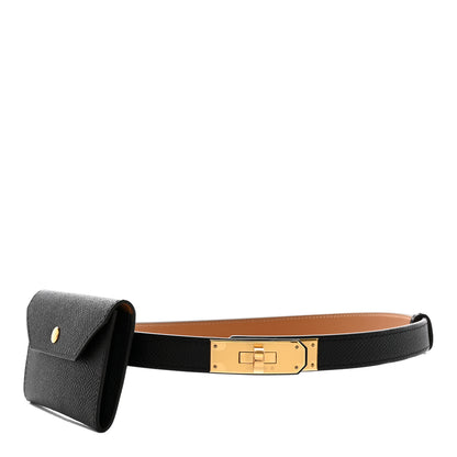 Hermes Epsom Kelly Pocket Belt Black 1 of 7