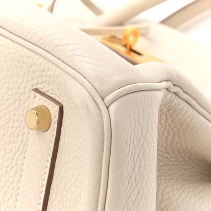 Hermes Taurillon Clemence Birkin 35 Craie 10 of 13