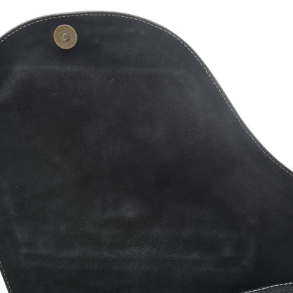 Christian Dior Calfskin Baudrier Saddle Bag Black 11 of 13