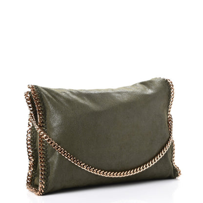 Stella McCartney Shaggy Deer Small Falabella Fold Over Tote Olive 3 of 7