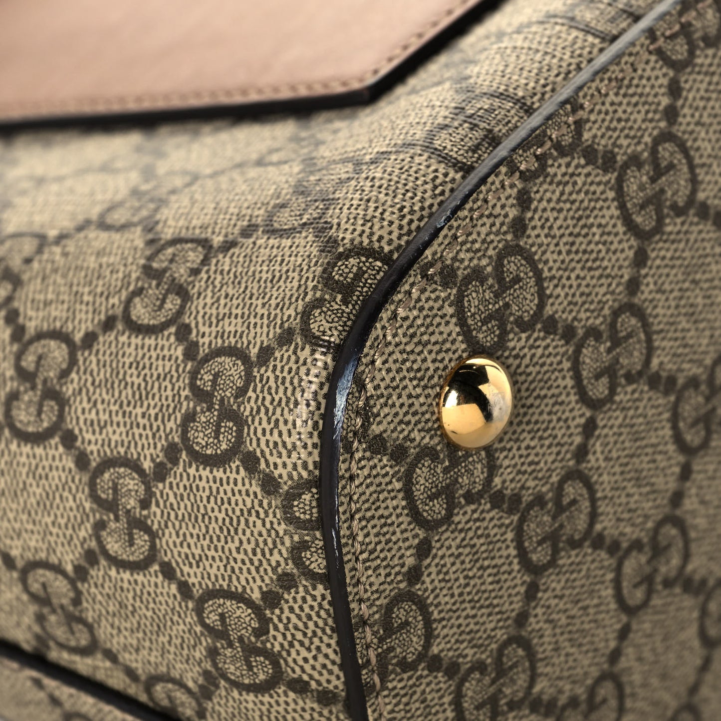 GG Supreme Monogram Linea A Hobo Brown