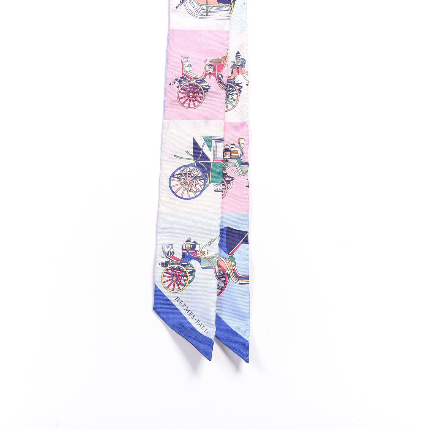 Silk Les Voitures Exquises Twilly Bleu Rose Vert
