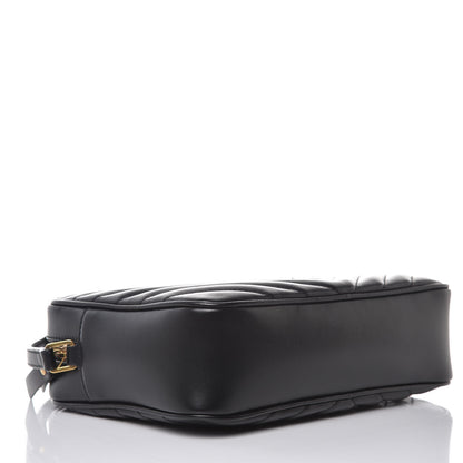 Saint Laurent Calfskin Matelasse Monogram Lou Camera Bag Black 4 of 11