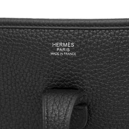 Hermes Taurillon Clemence Evelyne III PM Black 6 of 11