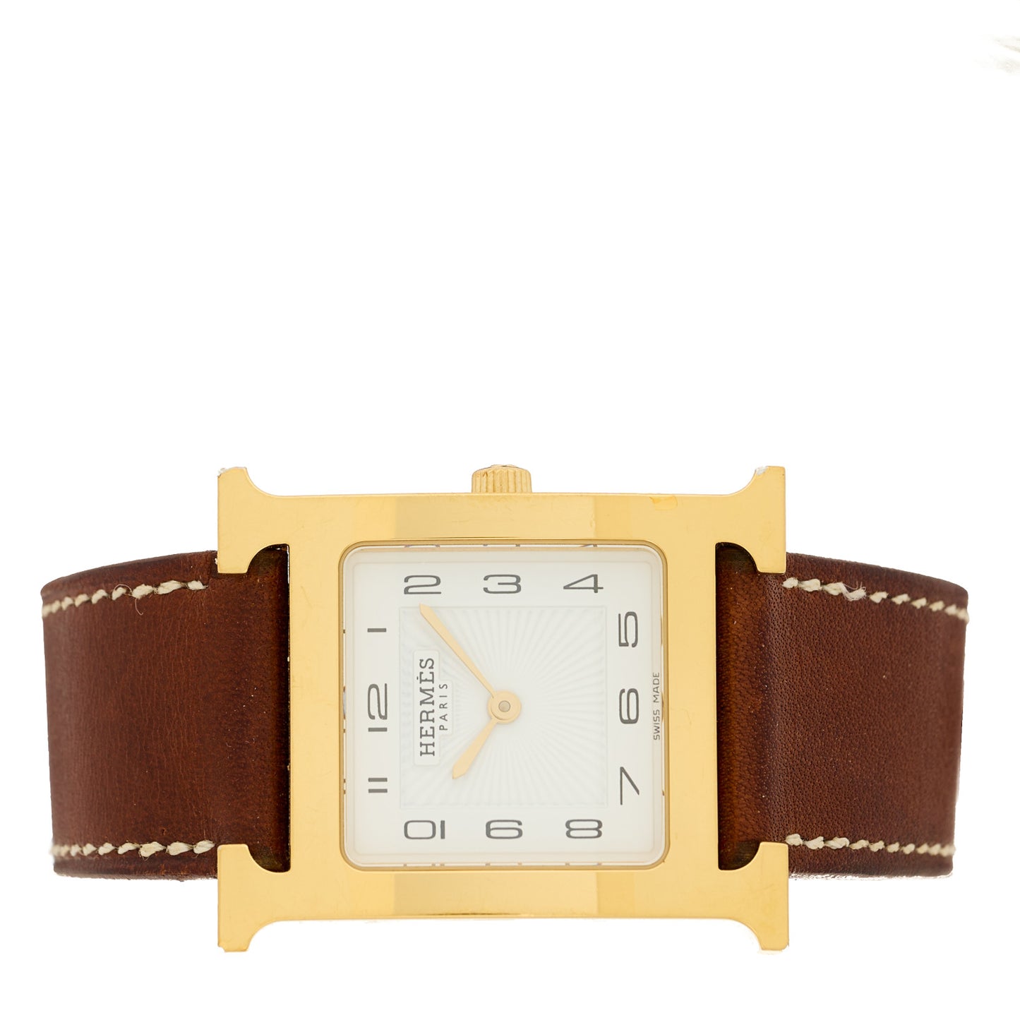 Stainless Steel Barenia 26mm Heure H Hour Quartz Watch Fauve