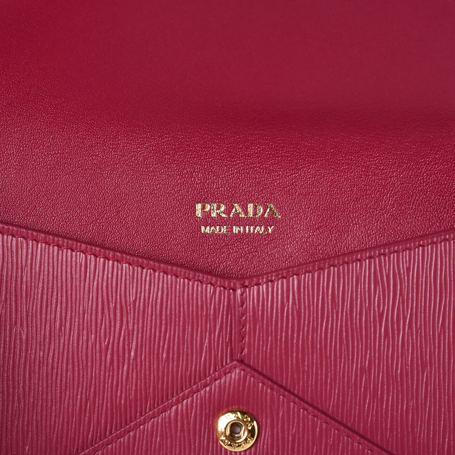 Prada Vitello Move Envelope Wallet Ibisco 6 of 9