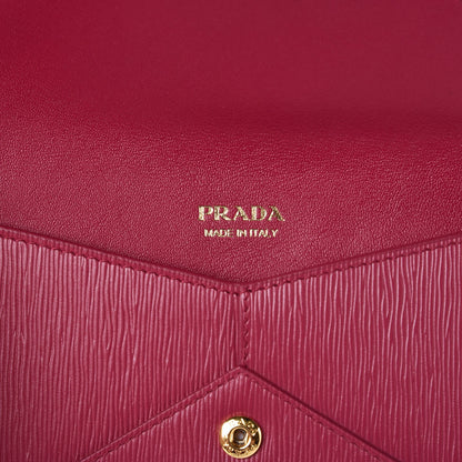 Prada Vitello Move Envelope Wallet Ibisco 6 of 9