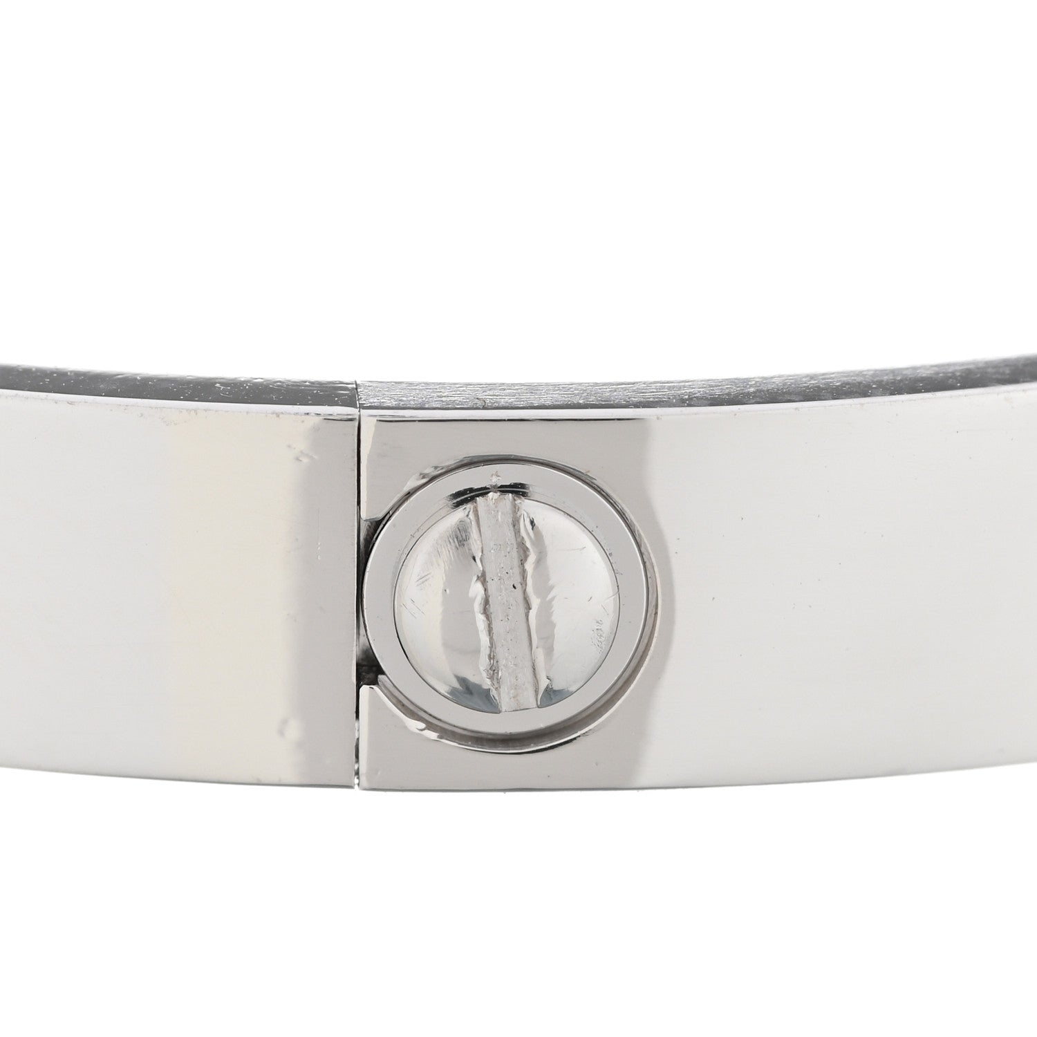 Cartier 18K White Gold Aquamarine Sapphire Spinel Amethyst LOVE Bracelet 17 6 of 7
