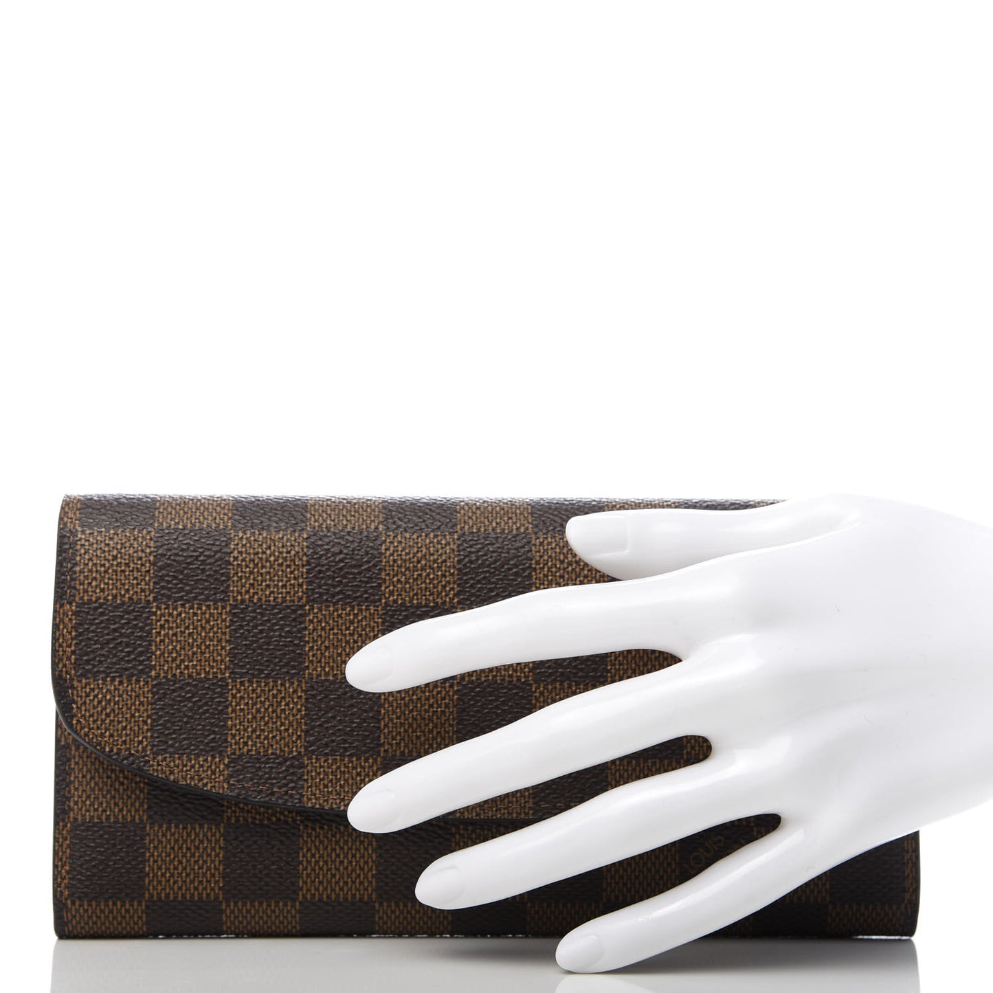 Damier Ebene Emilie Wallet Red