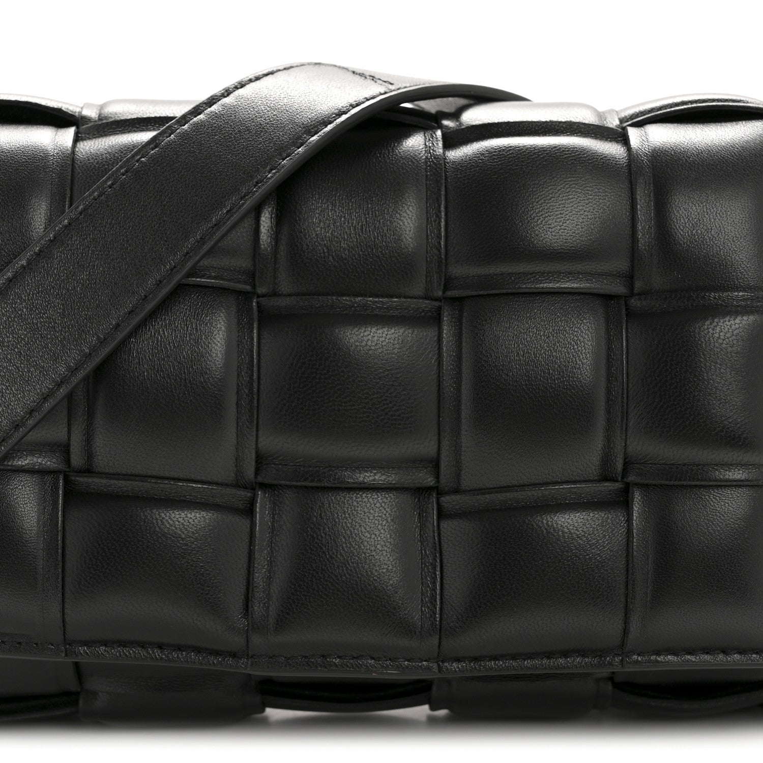 Bottega Veneta Nappa Maxi Intreccio Small Padded Cassette Crossbody Bag Black 8 of 12