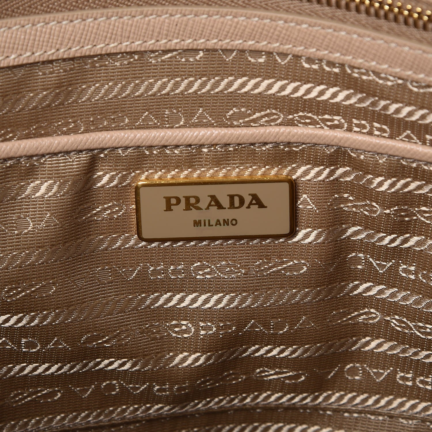 Prada Saffiano Large Galleria Double Zip Tote Sabbia 6 of 9