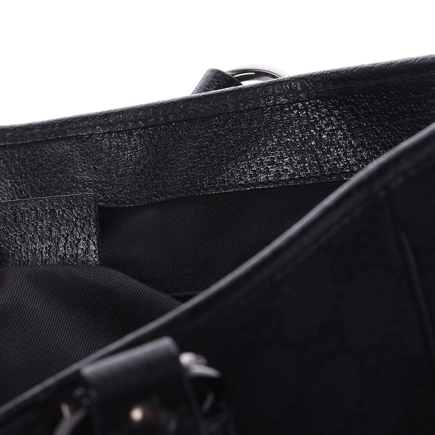 Gucci Monogram Medium Tote Black 7 of 10