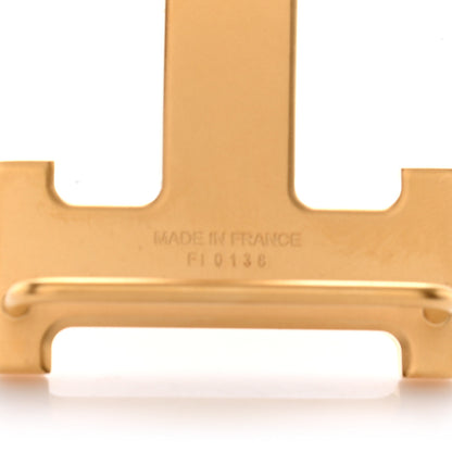 Hermes Polished 32mm H Belt Buckle Gold 5 of 5