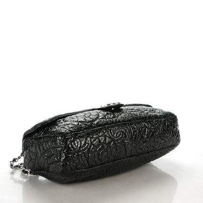 Chanel Vinyl Graphic Edge Flap Black 4 of 7