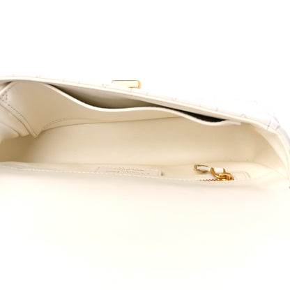 Christian Dior Lambskin Cannage Small Caro Bag Ivory 5 of 11