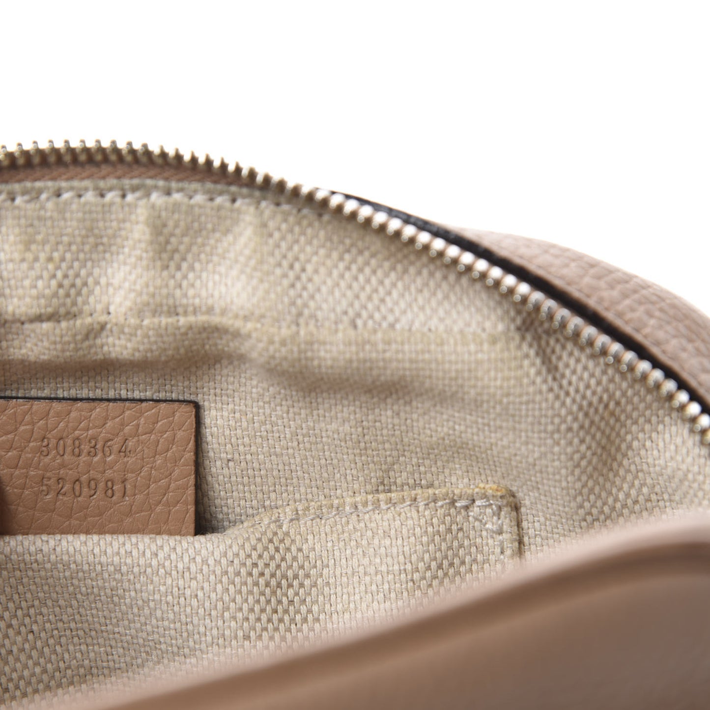 Pebbled Calfskin Small Soho Disco Bag Rose Beige