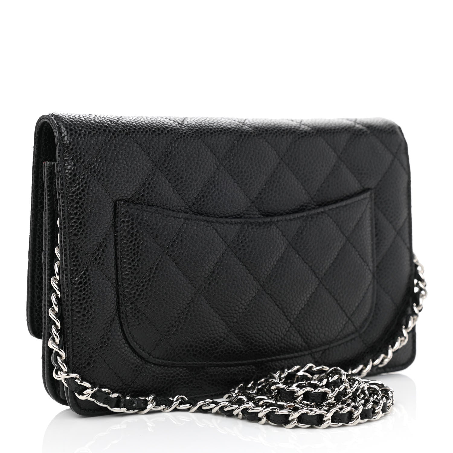 Chanel Caviar Quilted Wallet On Chain WOC Black 3 of 12