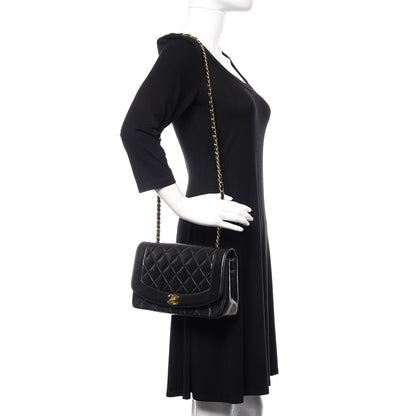 Chanel Lambskin Quilted Medium Single Flap Black 2 of 14