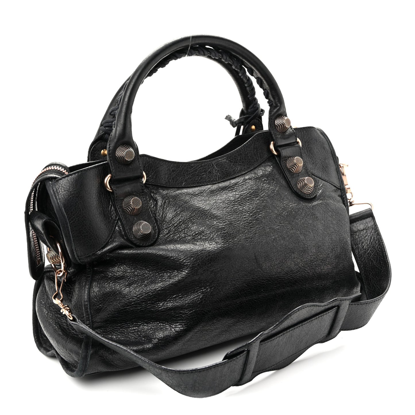Agneau Giant 21 Rose Gold Hardware City Black