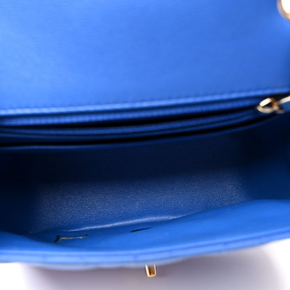 Chanel Lambskin Quilted Mini Square Flap Royal Blue 5 of 12