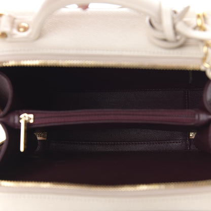 Chanel Caviar Quilted Medium CC Filigree Vanity Case Light Beige 5 of 11