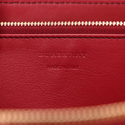 Burberry Grainy Calfskin House Check Elmore Zip Around Wallet Russet Red 6 of 7