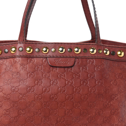 Gucci Guccissima Medium Babouska Shopping Tote Red 8 of 10