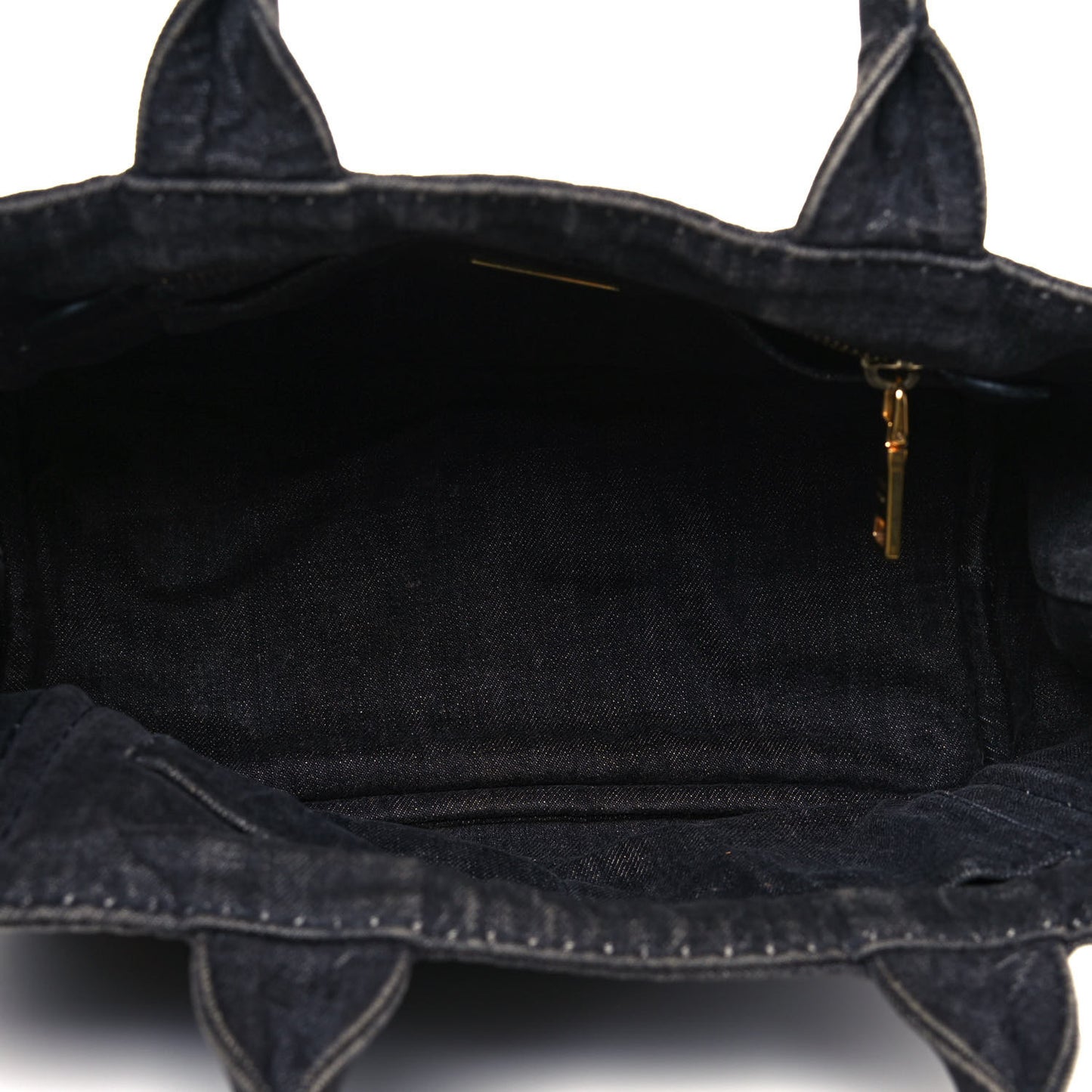 Denim Small Logo Tote Black