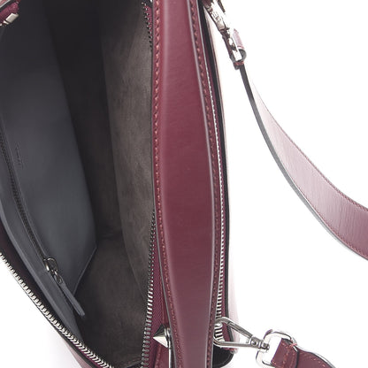 Fendi Vitello Baltico Dolce Shiny Nappa Lace Up DotCom Satchel Bordeaux 6 of 14