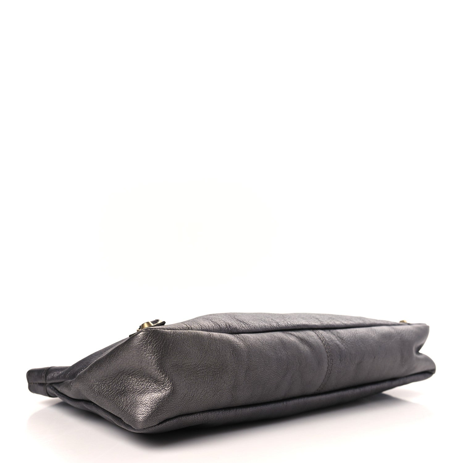 Balenciaga Chevre Classic Gold Hardware Premier Clutch Bronze 4 of 9