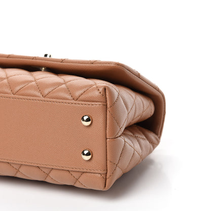 Chanel Caviar Quilted Mini Coco Handle Flap Brown 8 of 11