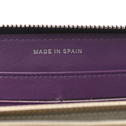Chanel Patent Quilted Brilliant Zip Around Wallet Purple 7 of 11
