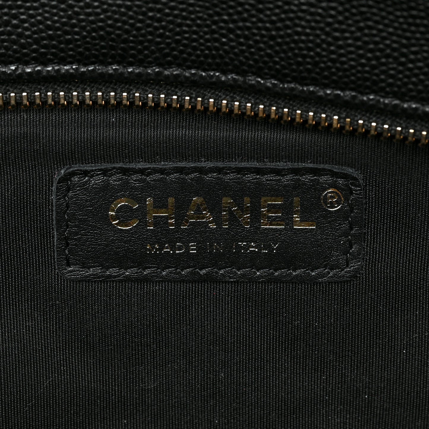 Caviar Quilted Flap Clutch Black