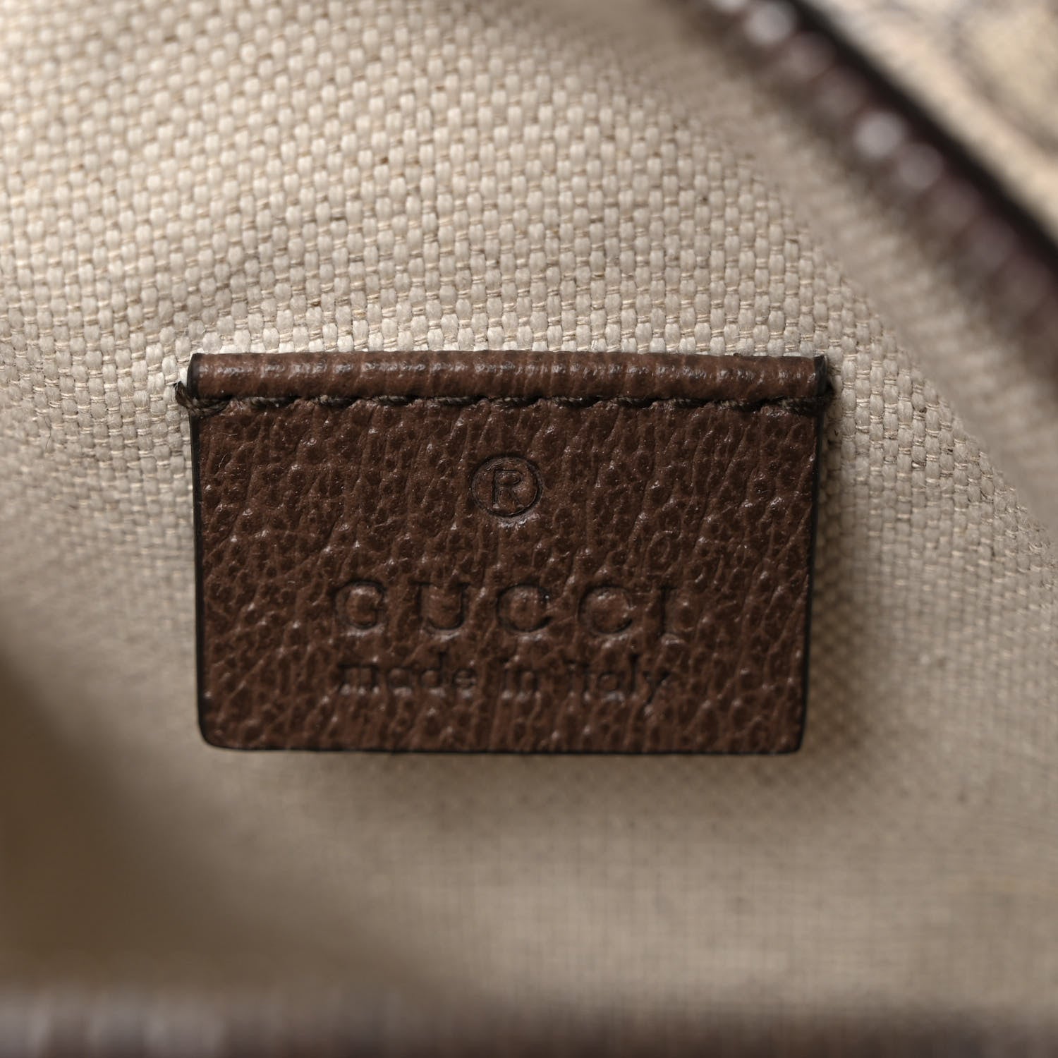 Gucci GG Supreme Monogram Mini Neo Vintage Double Zip Messenger Bag Beige New Acero Crop 7 of 12