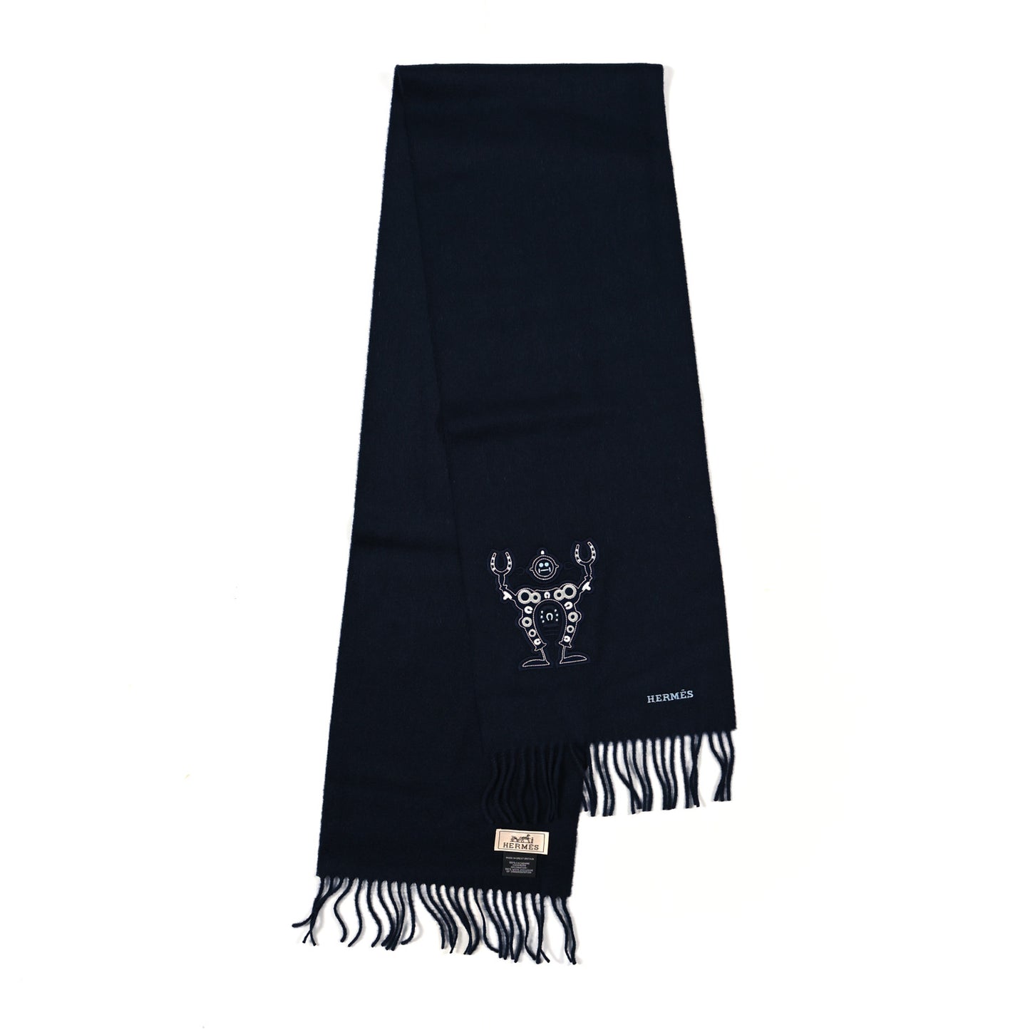 Cashmere Mr Farrier Patch Detail Muffler Marine