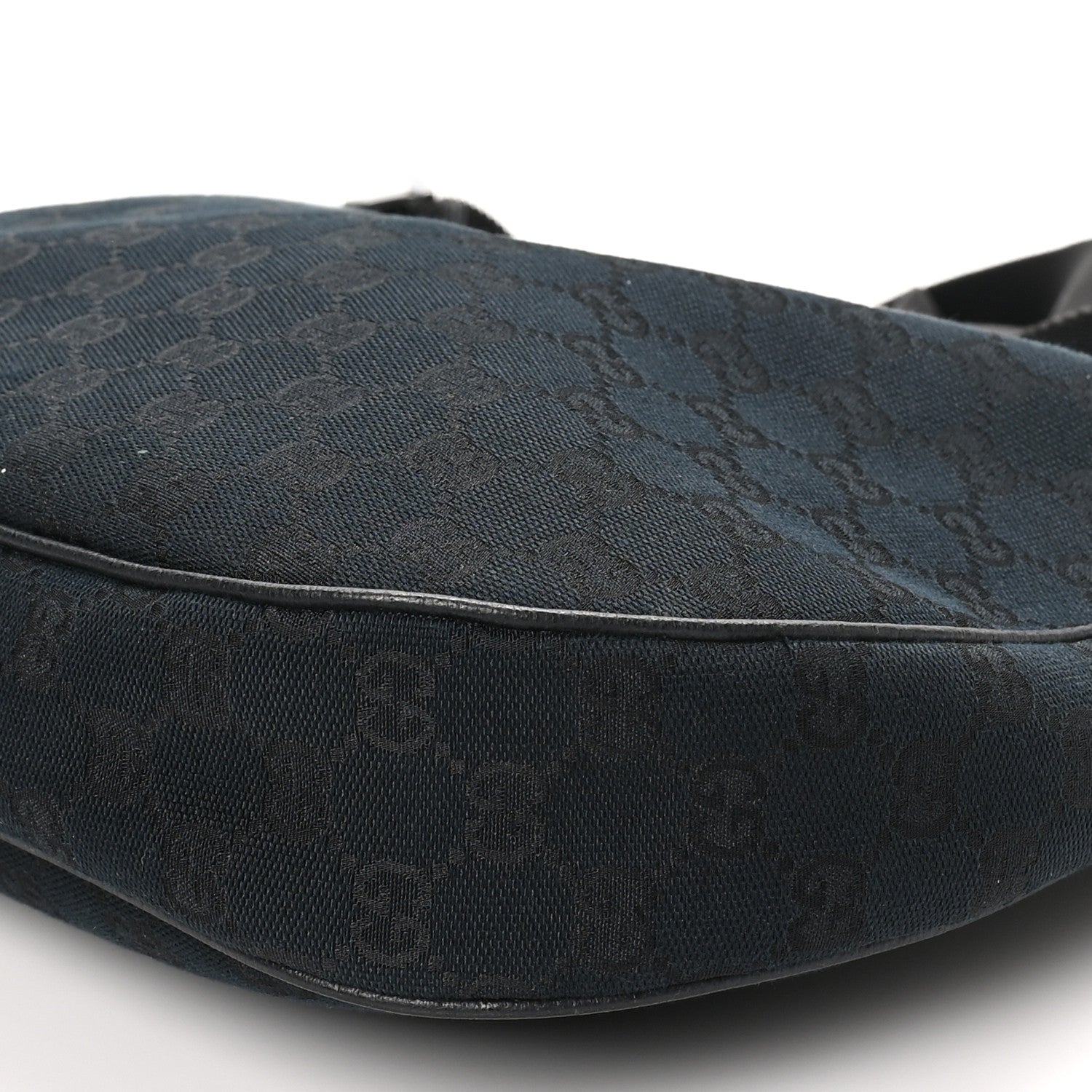 Gucci Monogram Medium Half Moon Hobo Black 10 of 10