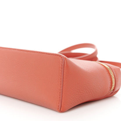 Loro Piana Grained Calfskin L19 Extra Pocket Pouch Coral Fiction 10 of 11