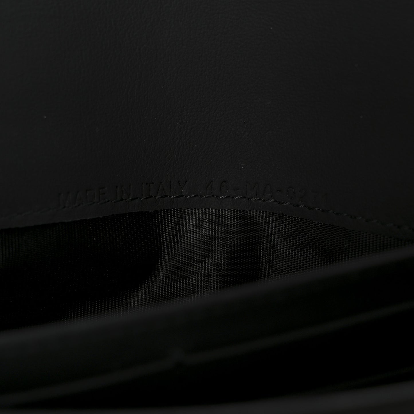 Ultra Matte Calfskin Saddle Chain Wallet Pouch Black