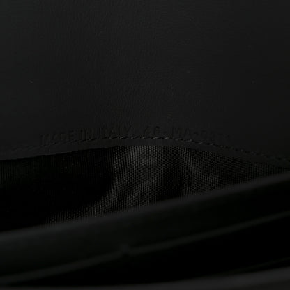 Christian Dior Ultra Matte Calfskin Saddle Chain Wallet Pouch Black 8 of 13