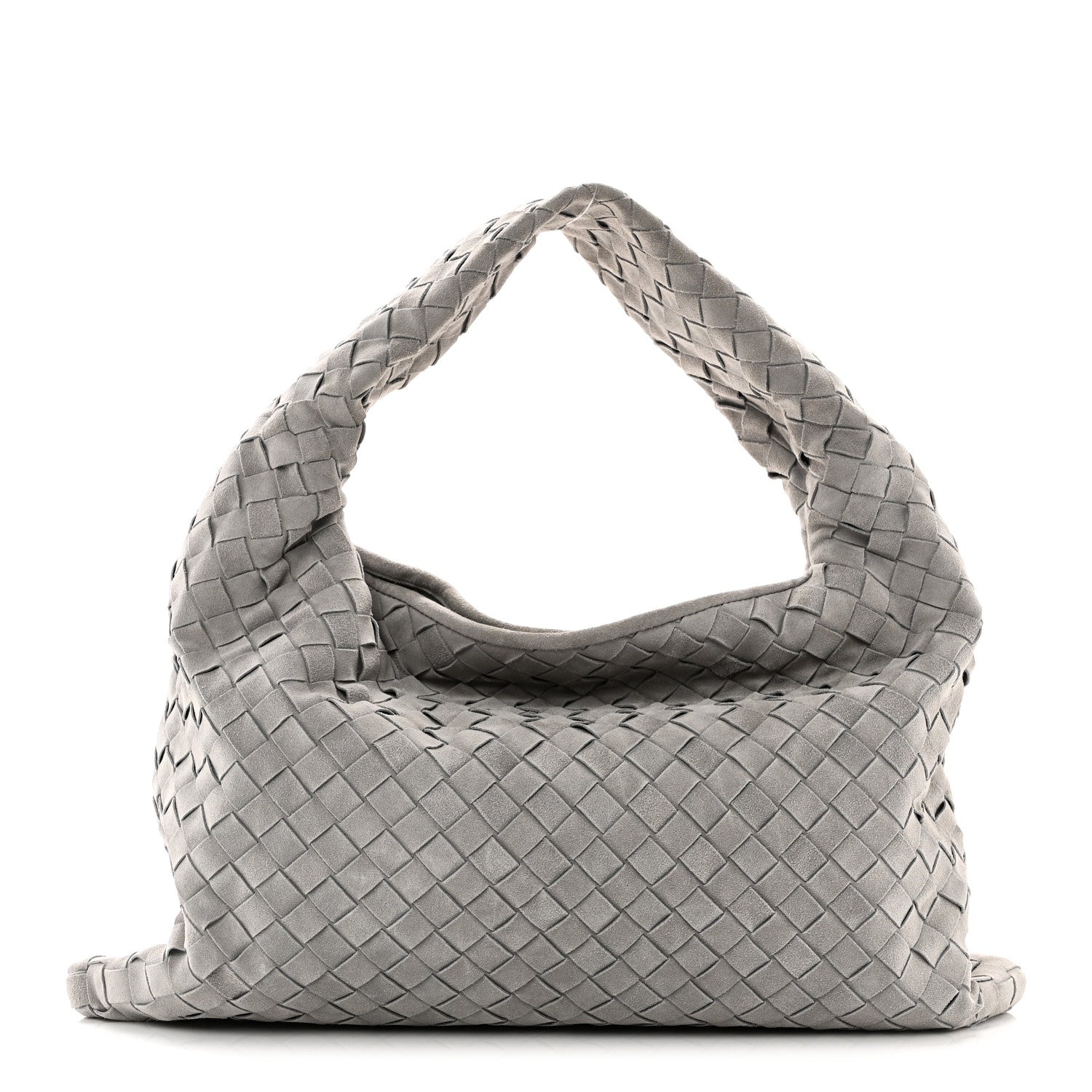 Bottega Veneta Suede Intrecciato Small Hop Sterling 1 of 9
