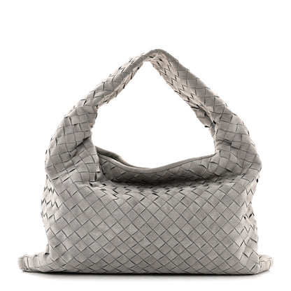 Bottega Veneta Suede Intrecciato Small Hop Sterling 1 of 9