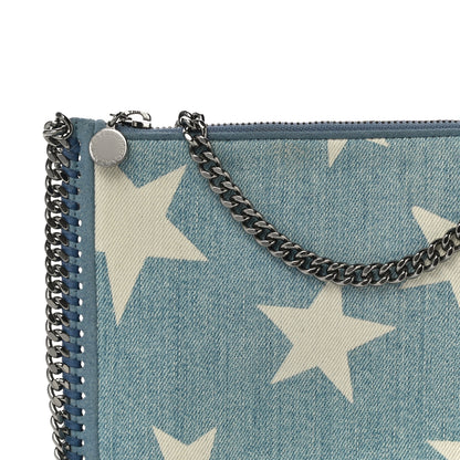 Stella McCartney Denim Star Falabella Clutch Blue 6 of 9