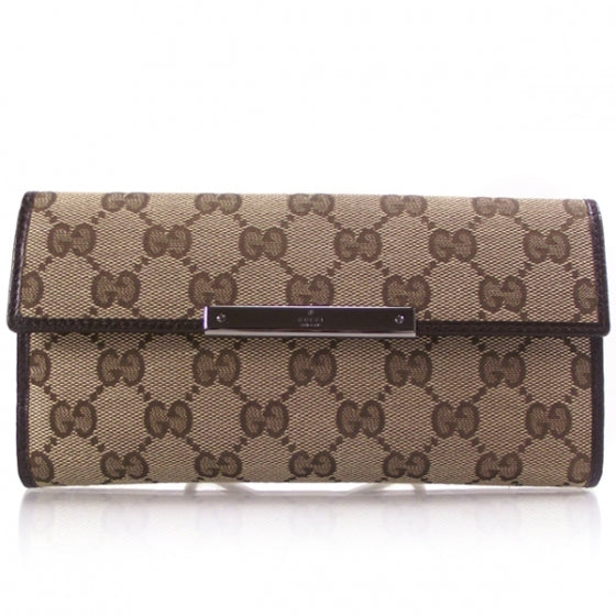 Gucci Signature Monogram Continental Wallet 1 of 9