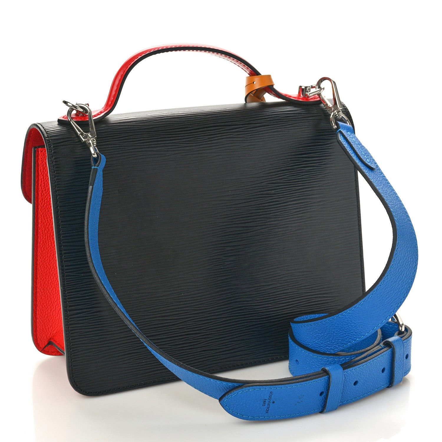 Louis Vuitton Epi Neo Monceau Black Coquelicot Blue Roi Safran 2 of 9