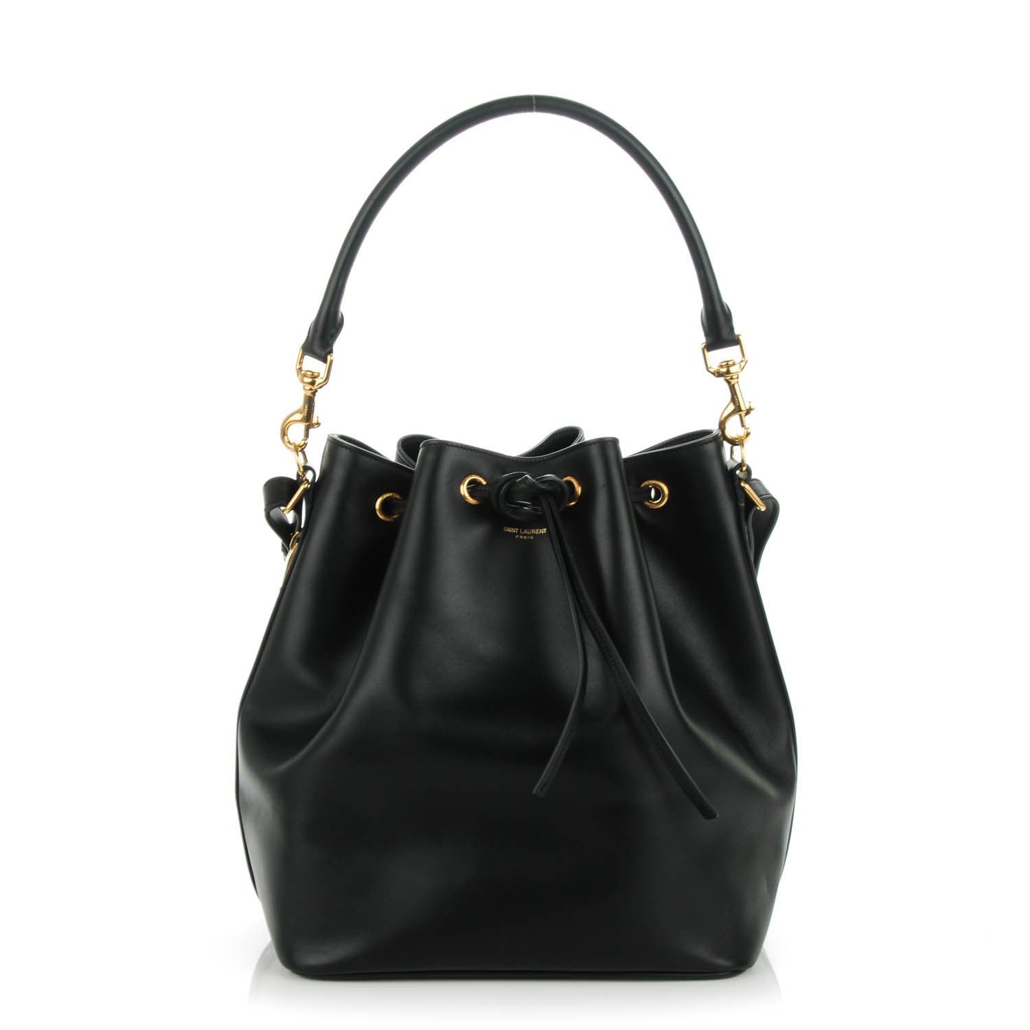 Saint Laurent Calfskin Large Emmanuelle Bucket Bag Black 1 of 8