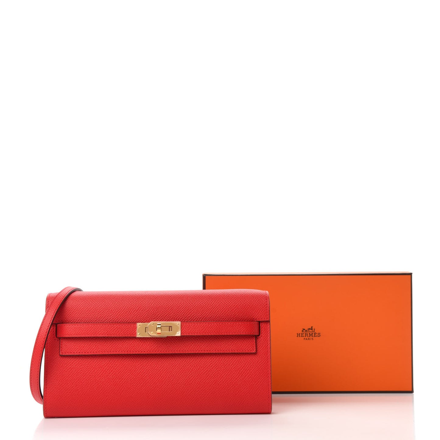 Epsom Verso Kelly Wallet To Go Rouge De Coeur Rose Extreme