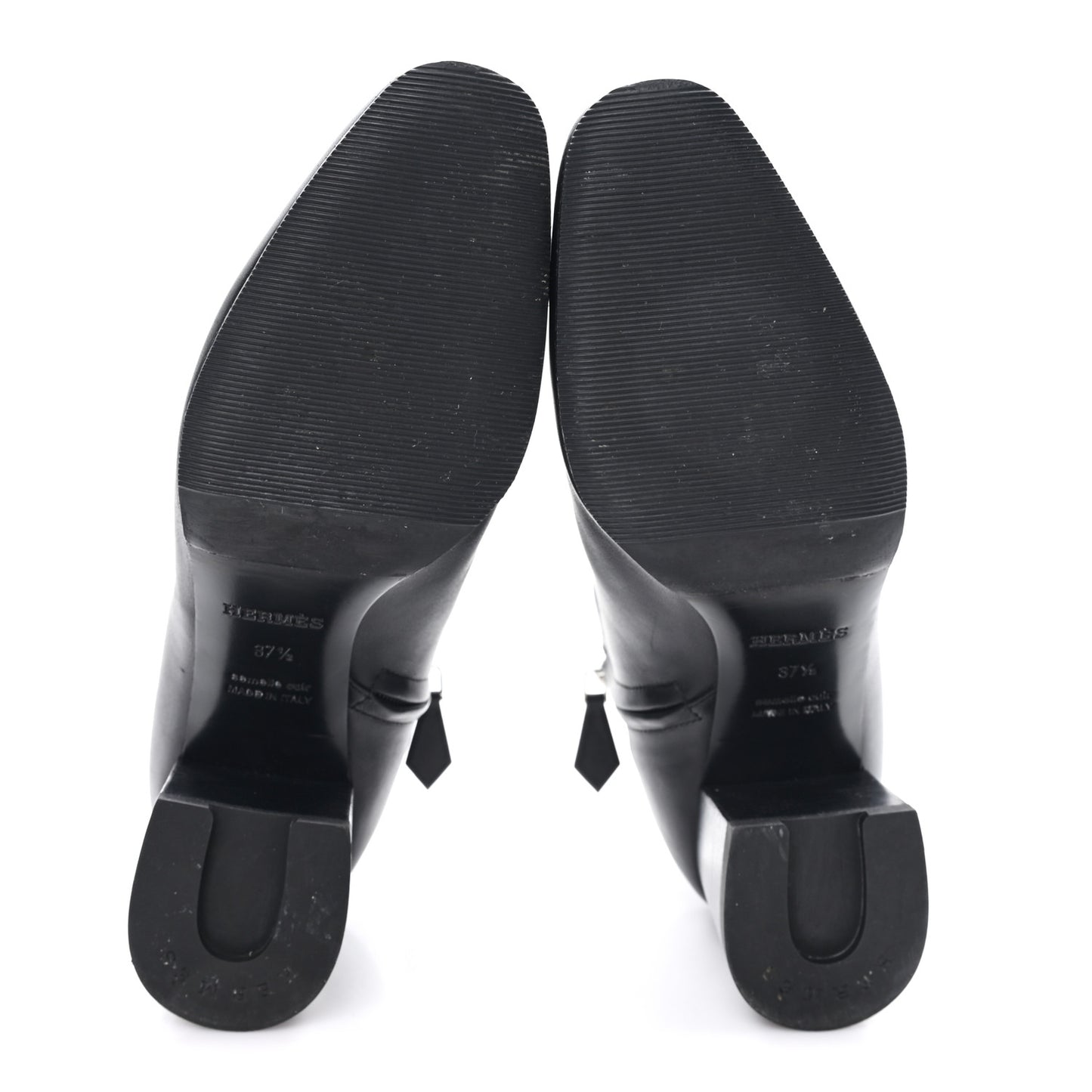 Calfskin Perforated Womens Booties 37.5 Black