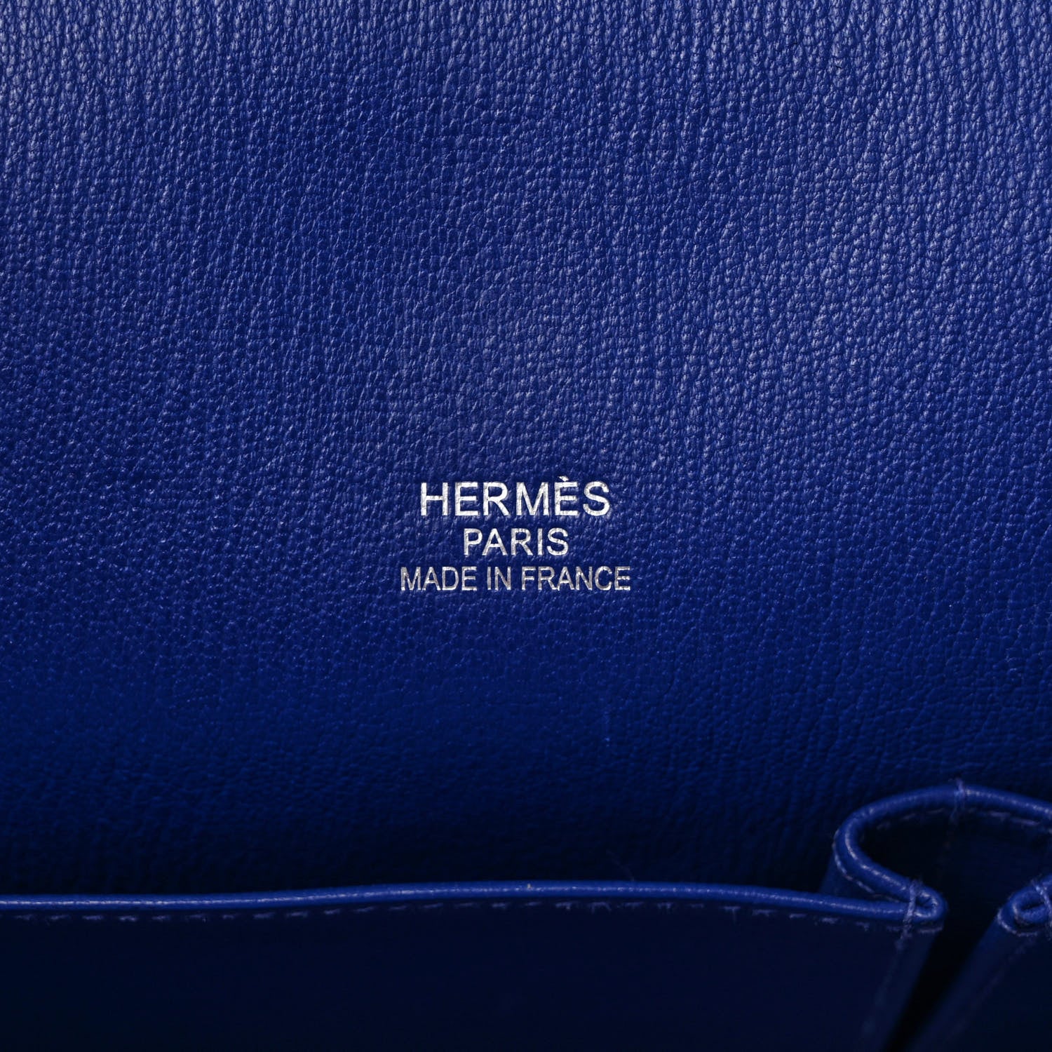 Hermes Taurillon Clemence Jypsiere 34 Bleu Electrique 6 of 8