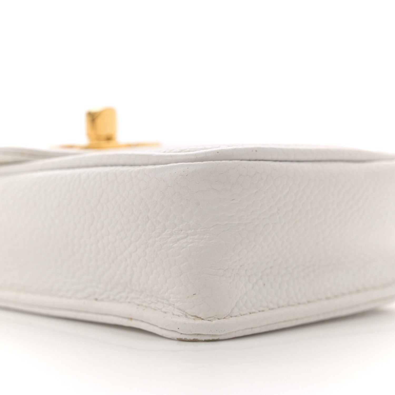 Chanel Caviar Phone Holder Crossbody White 9 of 12